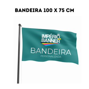 BANDEIRA EM TECIDO 100 X 75 CM TECIDO 100% POLIESTER 100 X 75 CM 4X0   IMPRESSÃO 1 LADO