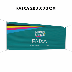 Faixa 200 x 70 cm  200 x 70 CM    
