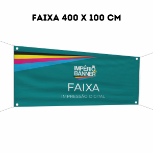 Faixa 400 x 100 cm  400 x 100 CM    