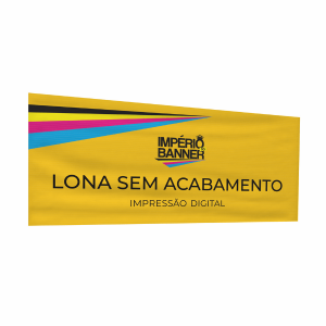 Lona sem Acabamento - m2 - Personalizada  m2   Refile reto 